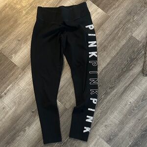 PINK Victoria's Secret Black Women Leggings